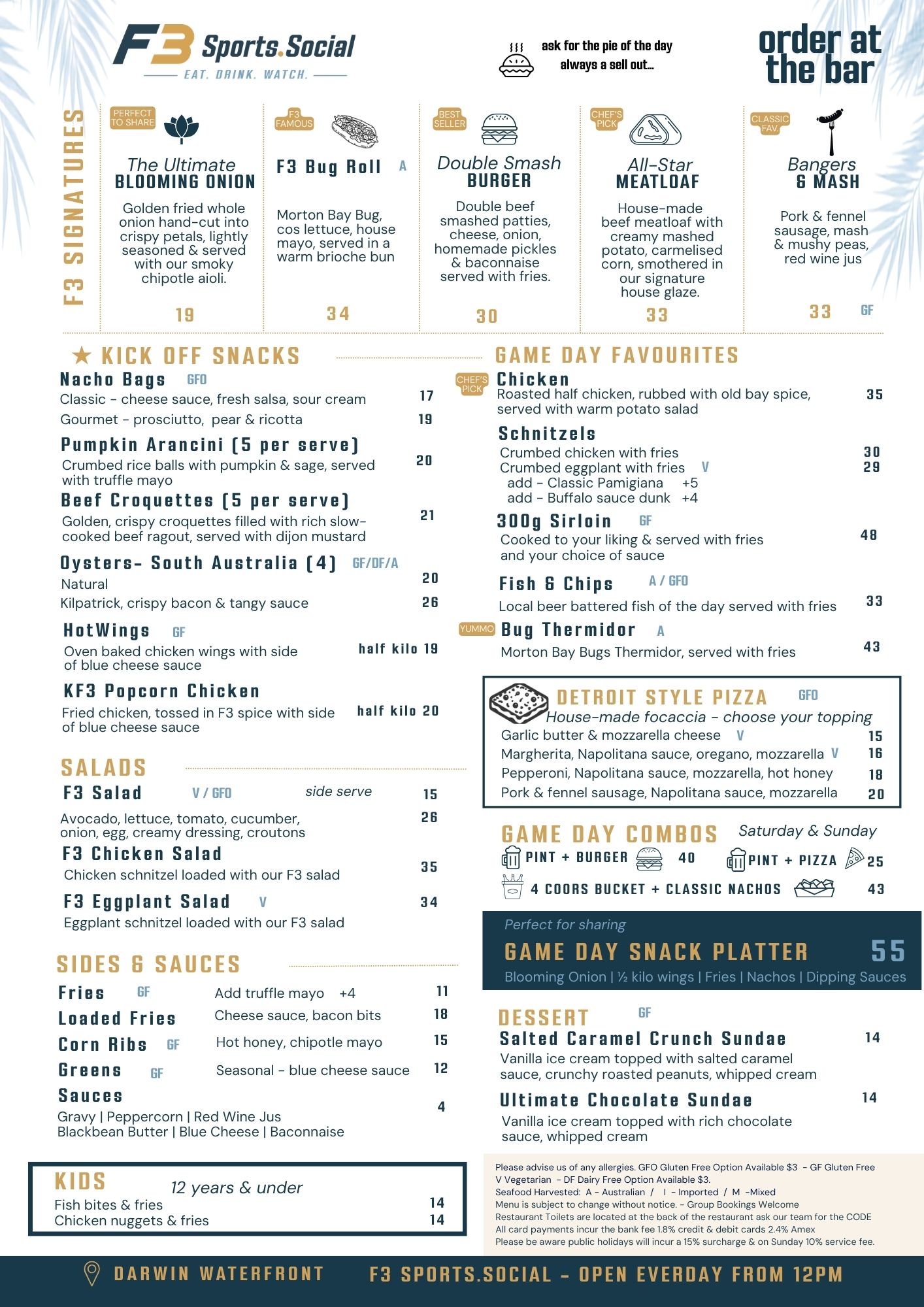 Food menu