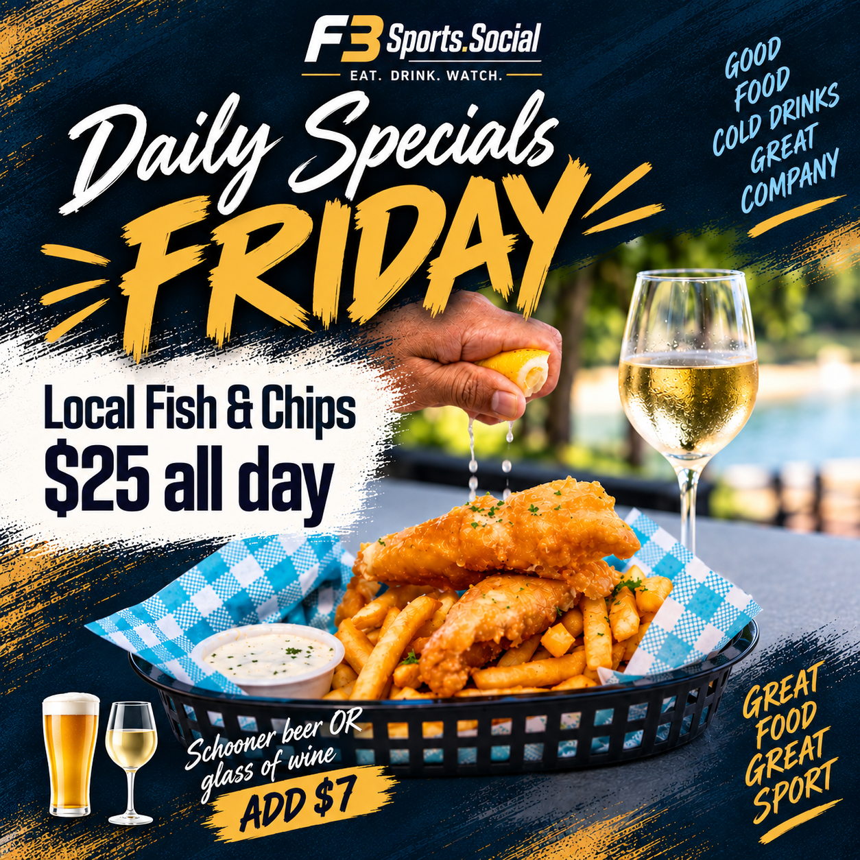 Local fish and chips